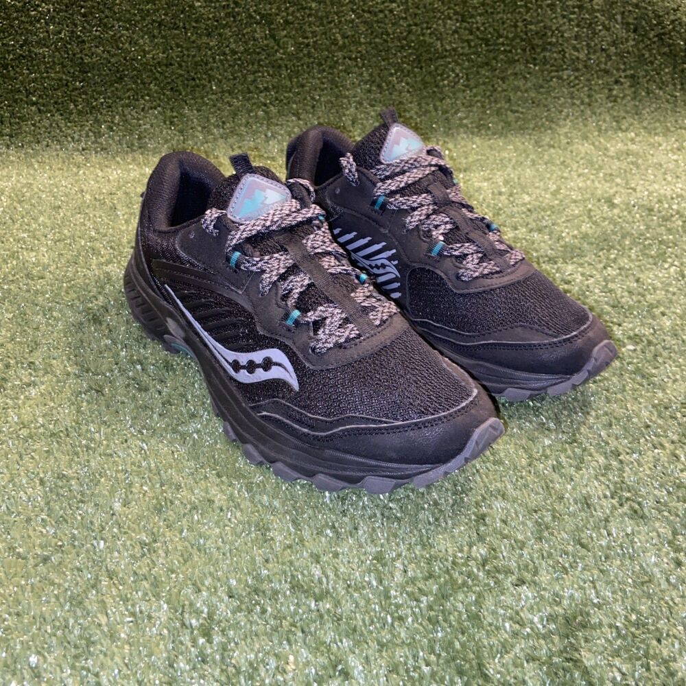 Saucony Excursion TR15 Trail Running Shoes Women Size 9 Black Athletic Sneakers